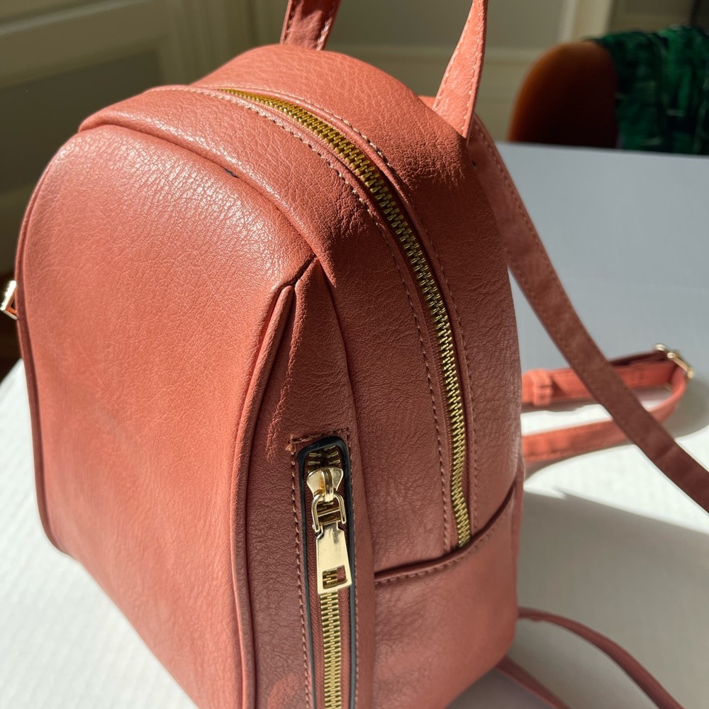 Elegant Brown Leather Backpack for Women